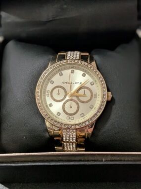 Kendall & Kylie Ladies Quartz Movement Analog Watch - Gold